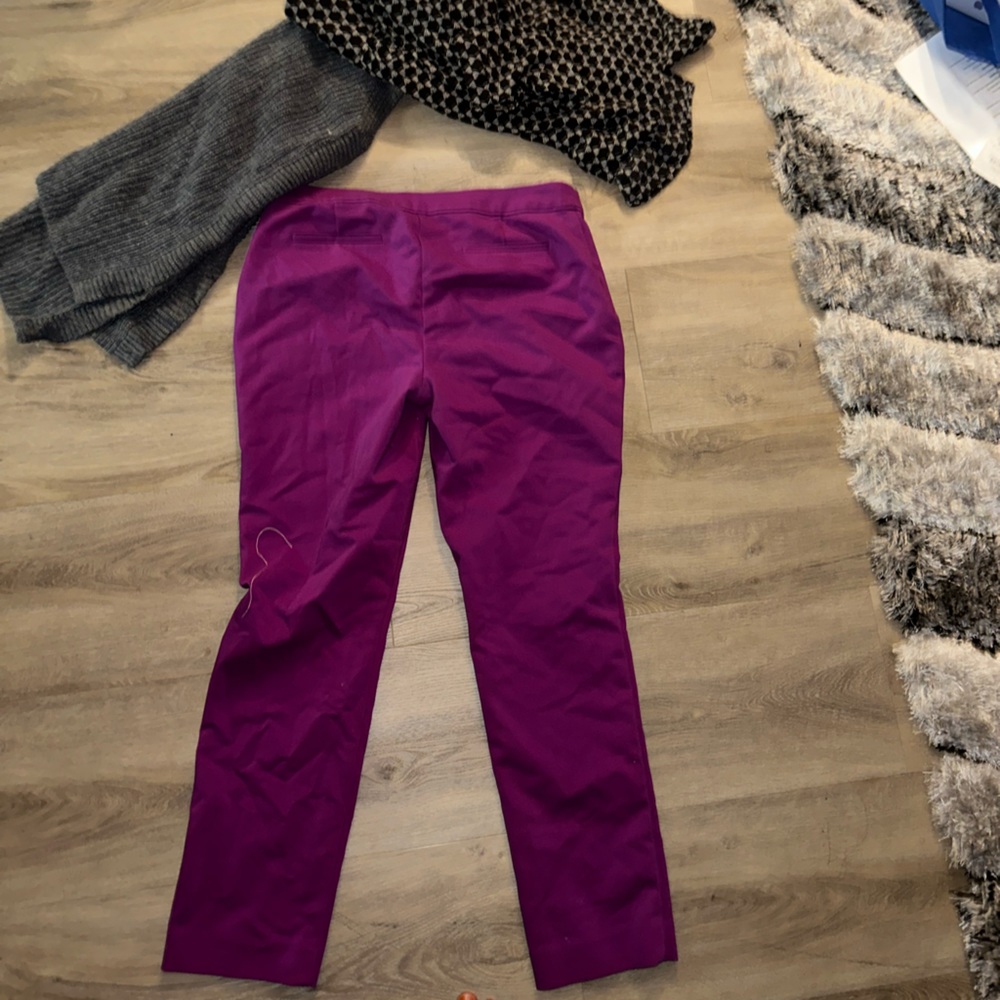 Alfani plum women’s trousers size 8